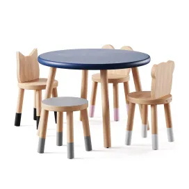 Nico yeye round kids table chairs by pottery barn